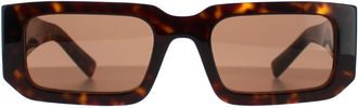 Prada Rechthoek Dames Donker Bruin Tortoise PR06YS