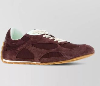 Bottega Veneta canvas suede orbit flash low top sneakers