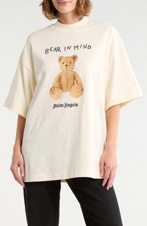 Palm Angels Bear In Mind Graphic T-Shirt in White at Nordstrom Rack, Size X-Small