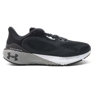 Under Armour HOVR Machina 3 Synthetic Textile Womens Low Top Trainers - Black White - Size:UK 6.5