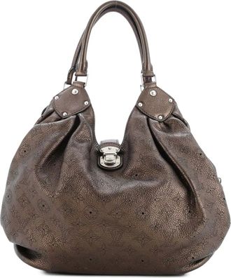 Louis Vuitton L Mahina Leather hobo bag - Bruin