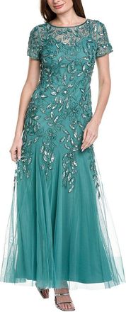 Adrianna Papell Bead & Sequin Maxi Dress