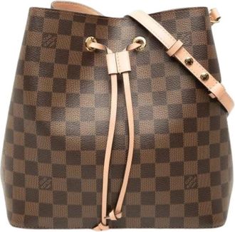 Louis Vuitton Pre-owned Neonoe Bucket Bag - Dames - Vintage Tas - Bruin - ONE Size - Leer - Vintage