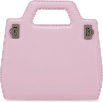 Ferragamo Wanda leather mini bag - women - CALFSKIN/Lambskin - One Size - Pink