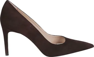 Stuart Weitzman Stuart Power 85 Pumps - Dames - Schoenen - Bruin - Maat: 41 EU Su&egrave;de