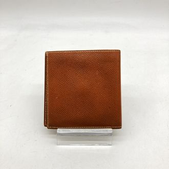 Herm&egrave;s Compact Wallet In Brown Womens Leather (Pre-Owned)