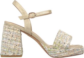 Alma En Pena Multicolor Hoge Sandaal - Dames - Sandalen met hakken - Blauw - 37 EU - Schoenen