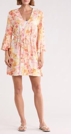 Maaji Joy Cover-Up Caftan in Pink at Nordstrom Rack, Size Medium
