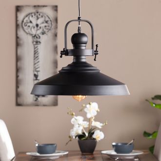 SEI Mindel Industrial Bell Pendant Lamp