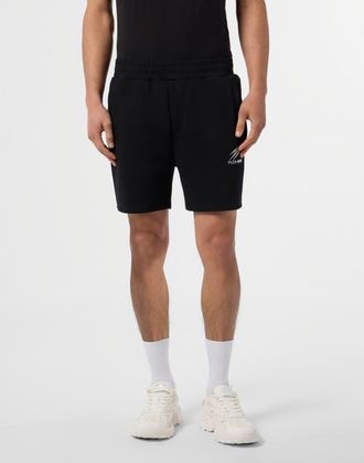 Plein Sport Pique Jogging Shorts Icon Men in Black at Nordstrom, Size Xxx-Large