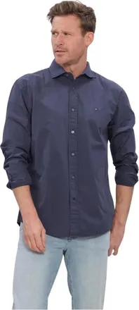 Tommy Hilfiger Heren, Overhemden, Blauw, Maat: XL