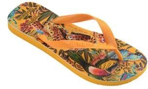 Havaianas x FARM Rio Into the Jungle Flip Flop in Yellow Pop at Nordstrom Rack, Size 11/12