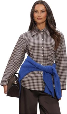 Minus Overhemden, Dames, Veelkleurig, 2Xl, Leer, Mssylvie Shirt