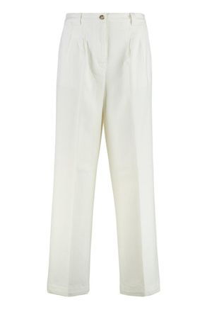 A.P.C. A. P.C. Tressie Cotton Blend Wide Leg Trousers