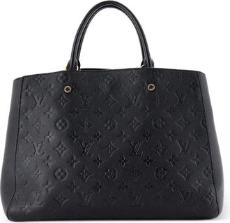 Louis Vuitton Borsa tote Montaigne Handbag Monogram GM in pelle Empreinte - Nero