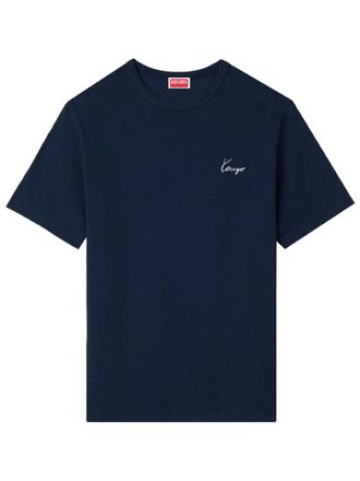 Kenzo Navy Blue Logo Crew Neck T-Shirt