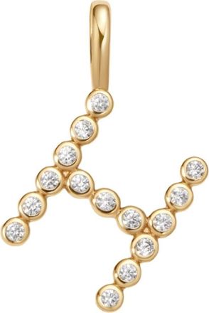 Made by Mary CZ Poppy Charm in Gold Vermeil Initial H at Nordstrom