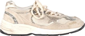 Golden Goose Dad-Star Sneakers in Beige Suede