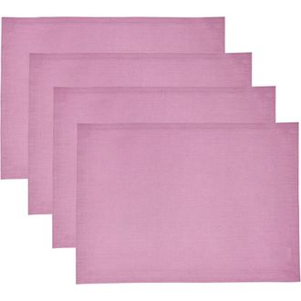 Solino Home Linen Placemats - Fete, 14 x 19 in Violet at Nordstrom, Size Medium