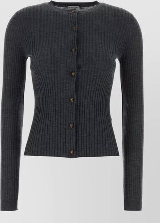 Burberry cashmere ribbed slim-fit cardigan