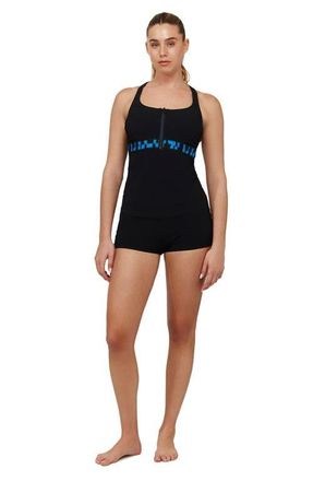 Free Sport By Gottex Bondi Beach Scoop Neck Tankini Top in Black at Nordstrom, Size 34