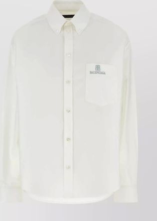 Balenciaga white poplin shirt