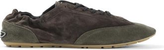 Saint Laurent Lewis Sneakers - Heren - Sneakers - Grijs - 42 1/2 EU - Leer - Schoenen