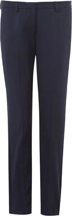 Lardini Blauwe Wol Dames Elegante Broek - Dames - Slim Fit Broeken - Blauw - S - Wol - Broeken