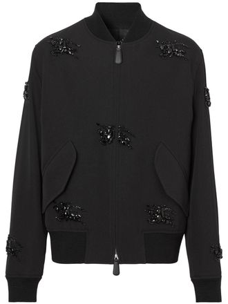 Burberry Jack verfraaid met kristallen - Zwart