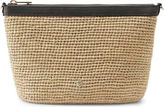 Helen Kaminski Liliana Raffia Crossbody Bag in Natural/Black at Nordstrom