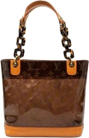 Louis Vuitton Pre-owned Tote Bags, female, Brown, Size: ONE SIZE Pre-owned Cabas Sac Ambre PM