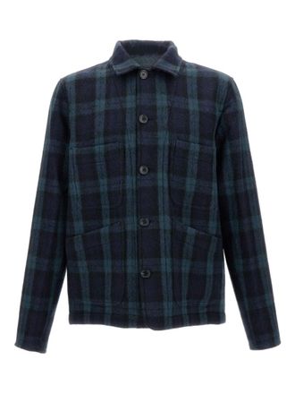 Paul Smith Navy Blue Check Jacket