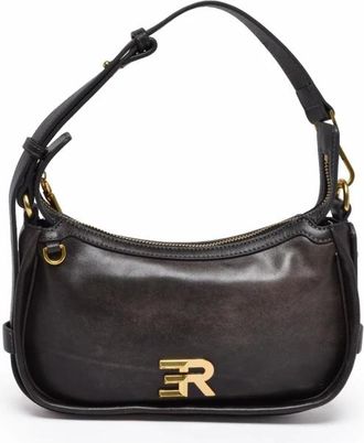 Ermanno Scervino Tassen, Dames, Bruin, ONE Size, Leer, Angelica Schoudertas