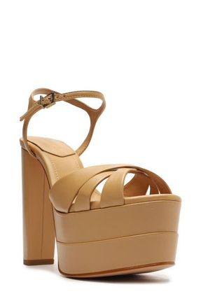 Schutz Keefa Platform Sandal in Light Nude at Nordstrom, Size 6.5