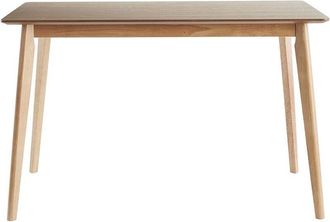 Miliboo Tavolo da pranzo scandinavo finitura frassino L120 cm ELION