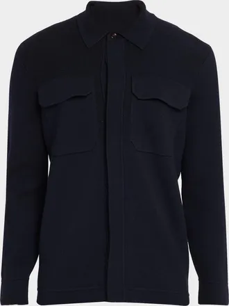 Dunhill Men & apos;s Athluxury Cotton and Cashmere Shirt Jacket