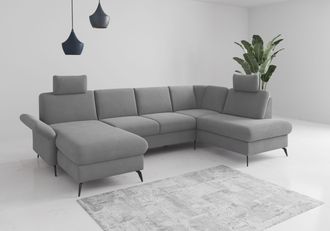 HOME AFFAIRE Wohnlandschaft »Rochelle« wahlweise mit Bettfunktion, Bettkasten und Armteilverstellung