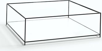 AM.PM Vierkante salontafel in gehard glas, Sybil