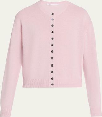 Maria McManus Tiny Button Cashmere Crewneck Cardigan