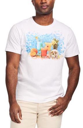 Robert Graham Summer Sips Knit Graphic T-Shirt in White at Nordstrom Rack, Size Xxx-Large