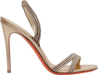 Santoni High Heel Sandals, female, Yellow, Size: 7 1/2 US Sandalo Alto