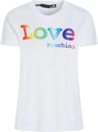 Love Moschino Dames, Tops, Wit, Maat: XS