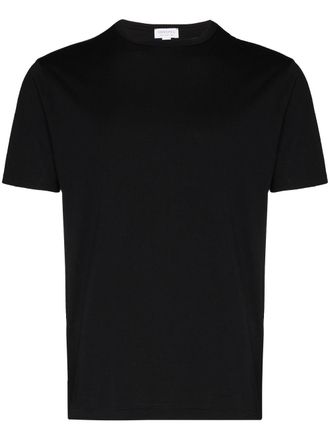 Sunspel short-sleeve cotton T-shirt - men - Cotton - M - Black