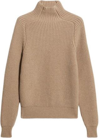 Fortela Leona High Neck Wool and Cashmere Sweater in Beige at Nordstrom, Size X-Large Eu