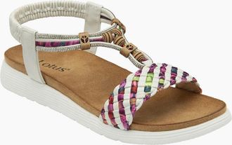 Lotus Womens Russo Womens Sandals - White Synth - Size: 5