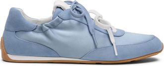 Stuart Weitzman Bond Ruche Sneaker - Dames - Sneakers - Blauw - 39 EU - Satijn - Schoenen
