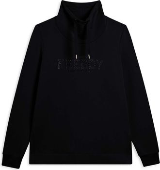 Freddy Felpa sportiva da donna con spacchi laterali e logo frontale