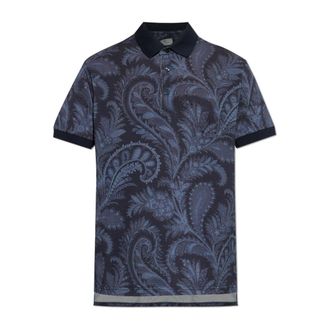 Etro Etro, Polo Shirts, male, Blue, Size: 2XL Patterned polo