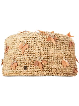 Maison Michel Marina hat - women - Straw/Plastic - S - Brown