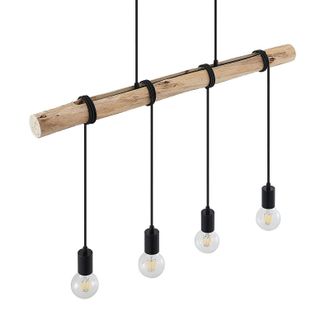 Lindby L&aacute;mpara Colgante ferris En Marr&oacute;n De Metal - Lindby